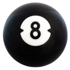 8Lb S/M MultiGrip Billiards House Ball - Black Spot