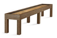 Sanibel 14ft Shuffleboard - Rustic Dark Brown 2 Piece