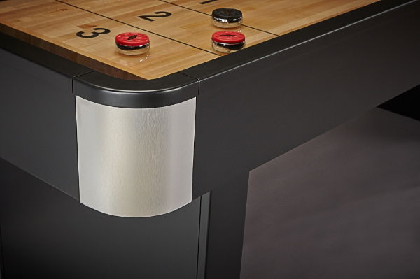 Delray 12ft Shuffleboard - Matte Black - 2 Piece