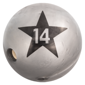 14Lb XL/XXL MultiGrip Black Star House Ball - Pewter