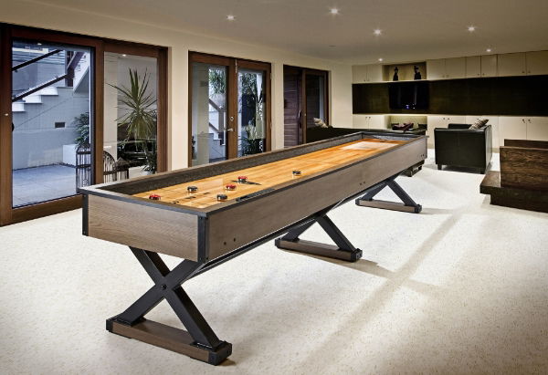 Premier 12ft Shuffleboard - Weathered Oak 2 Piece