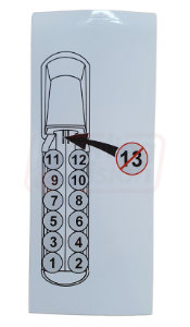 Maximum Balls On Ball Rack Sticker - Safety