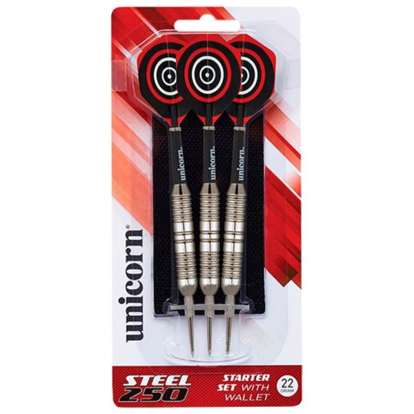 Darts - Unicorn Steel 250 Darts 6 Sets (18 Darts)