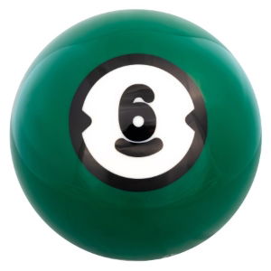 6Lb XS/S MultiGrip Billiards House Ball - Green Spot