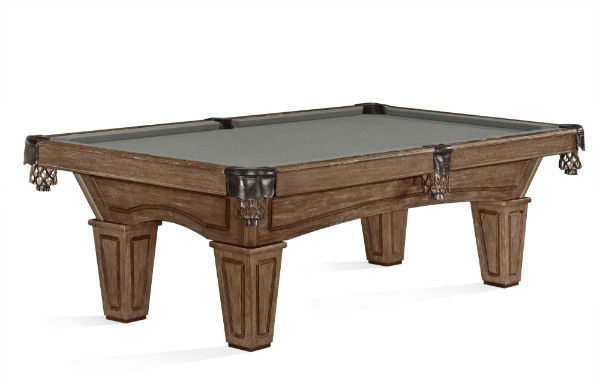 Allenton 8ft Table - Rustic Dark Brown - Tapered Leg