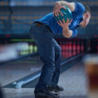 2024 - Staff bowling training with pro-bowler