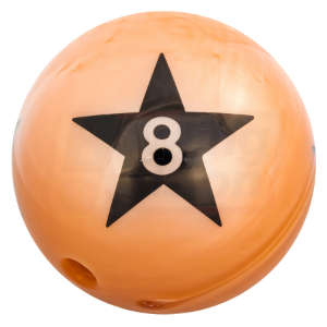 8Lb S/M MultiGrip Black Star House Ball - Rose Gold